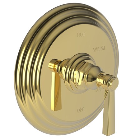 Newport Brass Shower Trim Plate W/ Handle. Less Showerhead, Arm And Flange, Brass 4-914BP-01